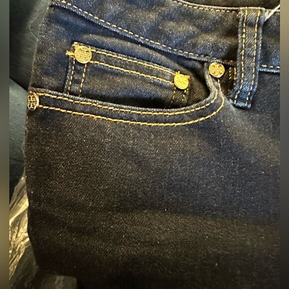Tory Burch Dark Wash Ankle Jeans Women's Size 26 Straight Leg - Picture 5 of 11
